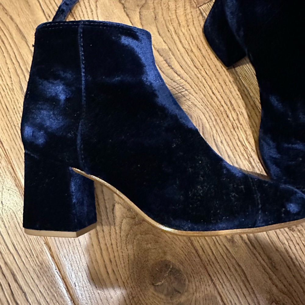 Blue Velvet Madewell booties - NEW